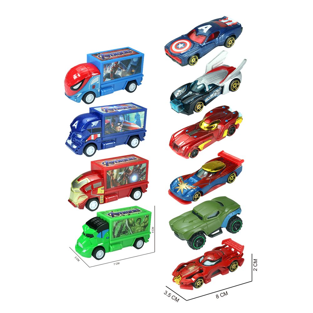 Stem - Avengers Road Racing Die-Cast Car Set - 5pcs - Style May Vary