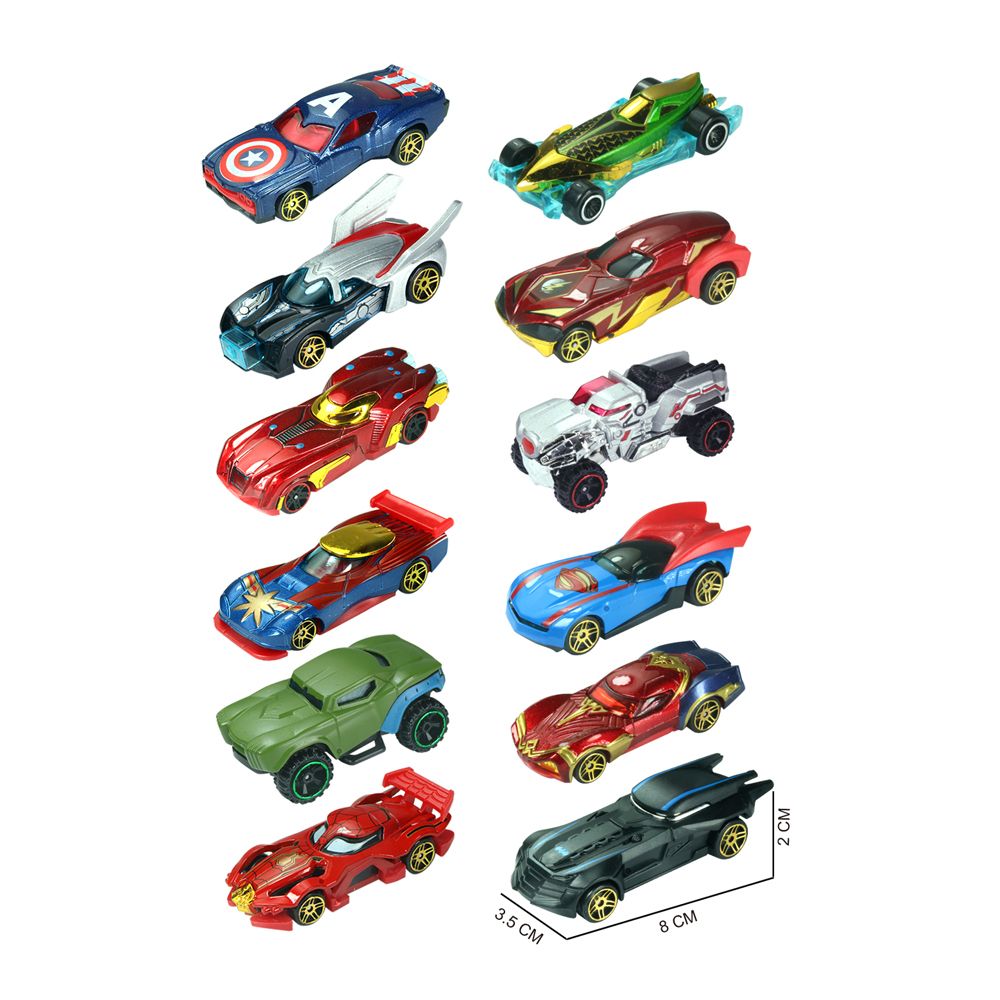 Stem - Avengers Road Racing Die-Cast Car Set - 12pcs