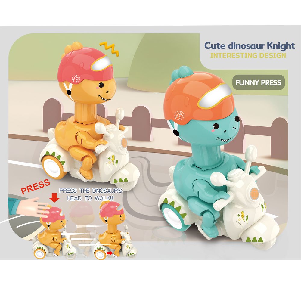 Stem - Cute Dinosaur Knight Early Learning Toy - Colour May Vary