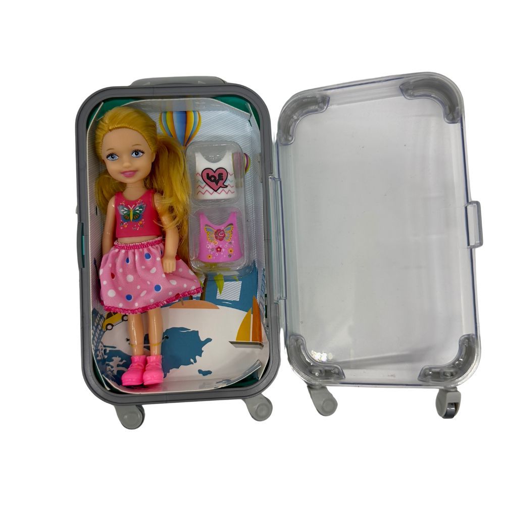 Stem - Fashion Doll Suitcase With Accessories - Color May Vary - 1 Pc