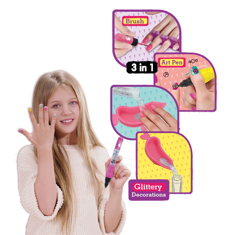 Stem - 3-in-1 Girl's Creator Nail Art Studio Beauty Kit