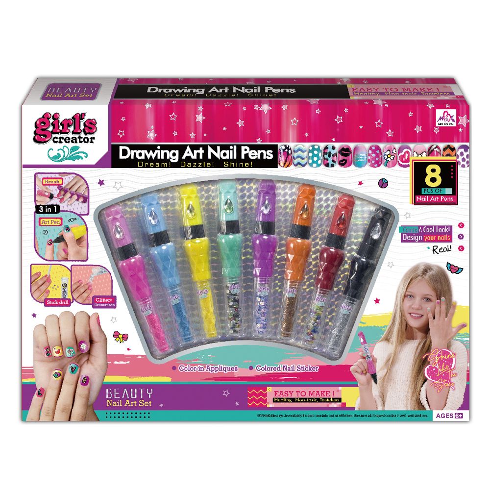 Stem - 3-in-1 Drawing Art Nail Pens Beauty Kit