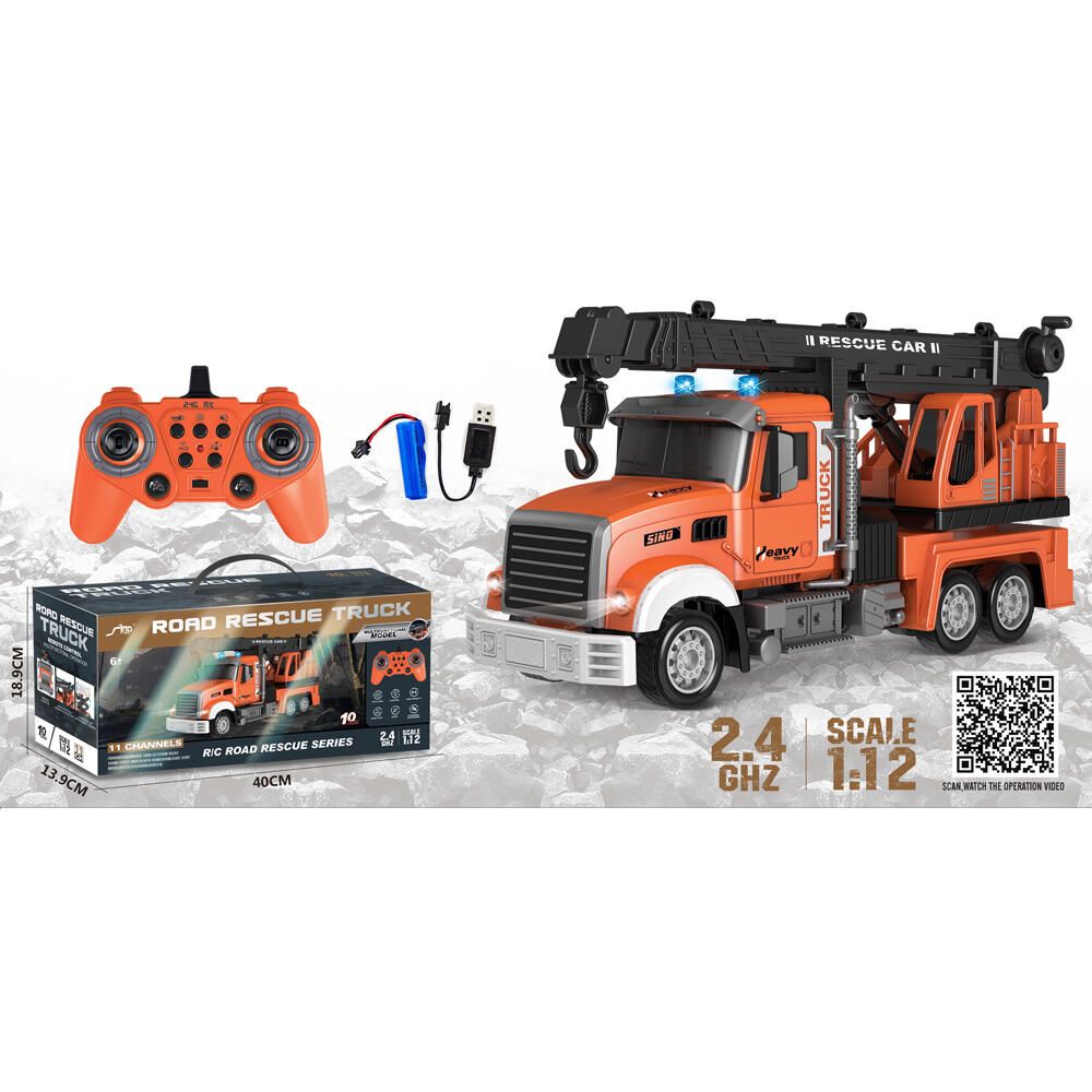 Stem - 1/12 Dual Frequency Remote Control Rescue Crane - 2.4G