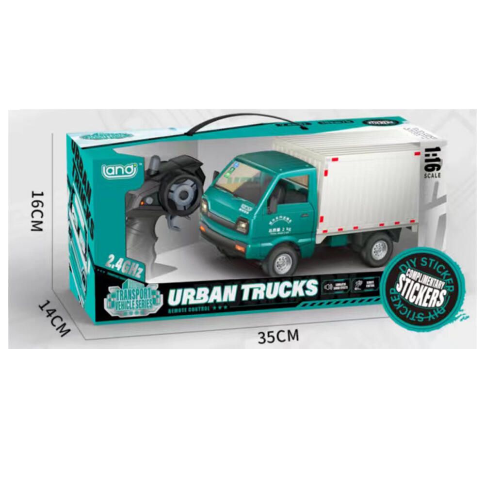 Stem - 1/16 Remote Control Lighting Urban Micro Carriage Truck - 2.4G - 1pc - Color May Vary