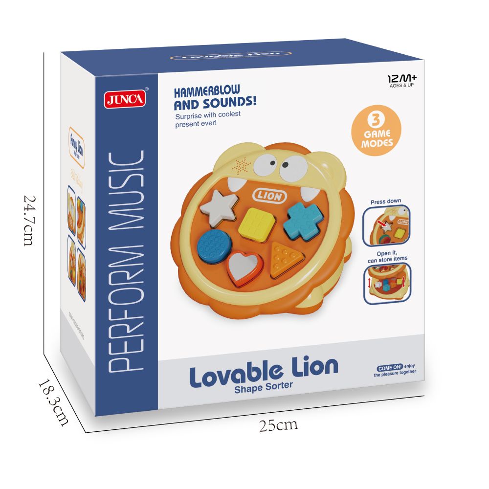 Stem - Lovable Lion Shape Sorter Early Learning Toy