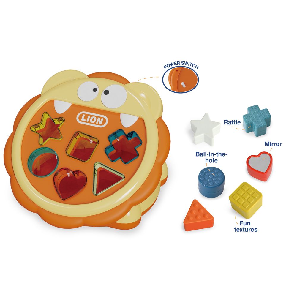 Stem - Lovable Lion Shape Sorter Early Learning Toy