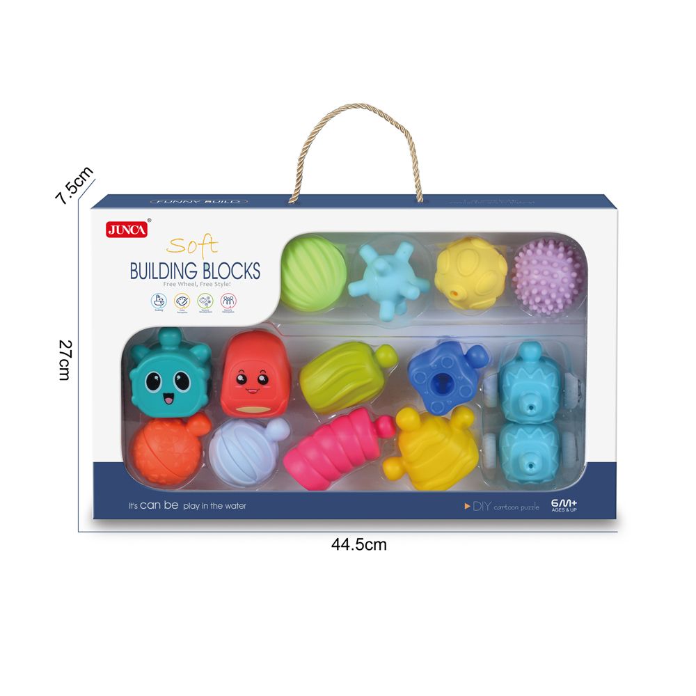 Stem - Soft Building Blocks - 14 Pcs