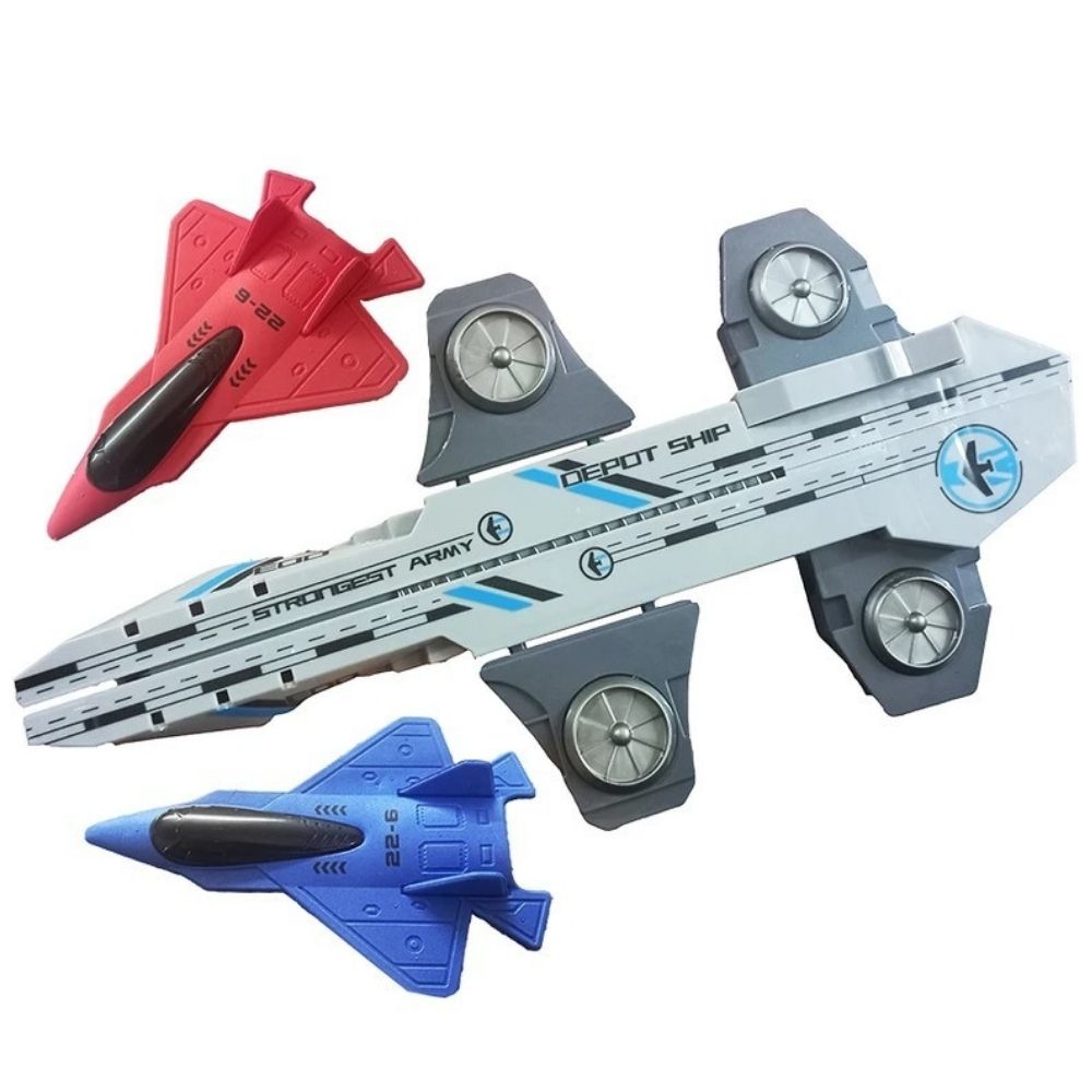 Stem - Aircraft Carrier Projectile Launcher Playset - 3pcs