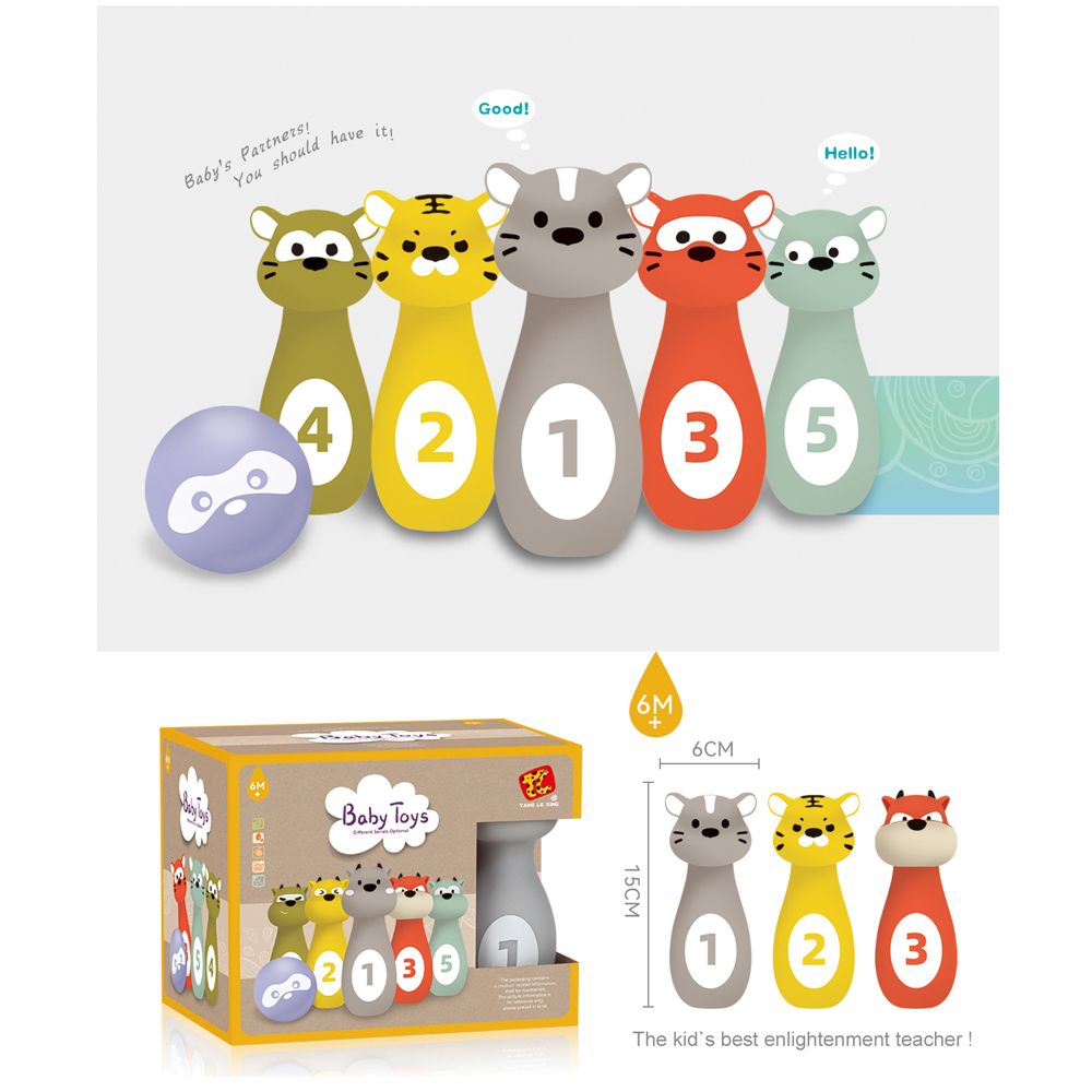 Stem - Animal Bowling Toy Set