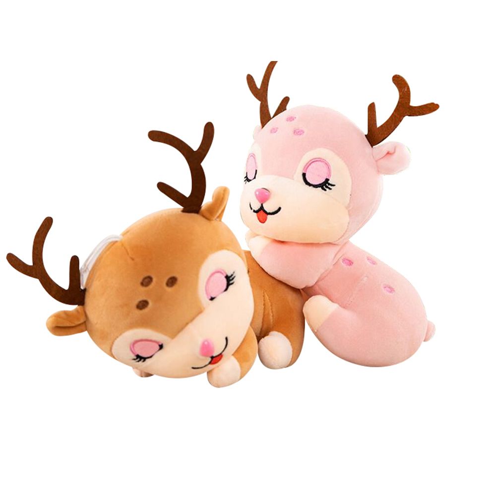 Stem - Sleeping Deer Plush Toy - 1pc - Color May Vary