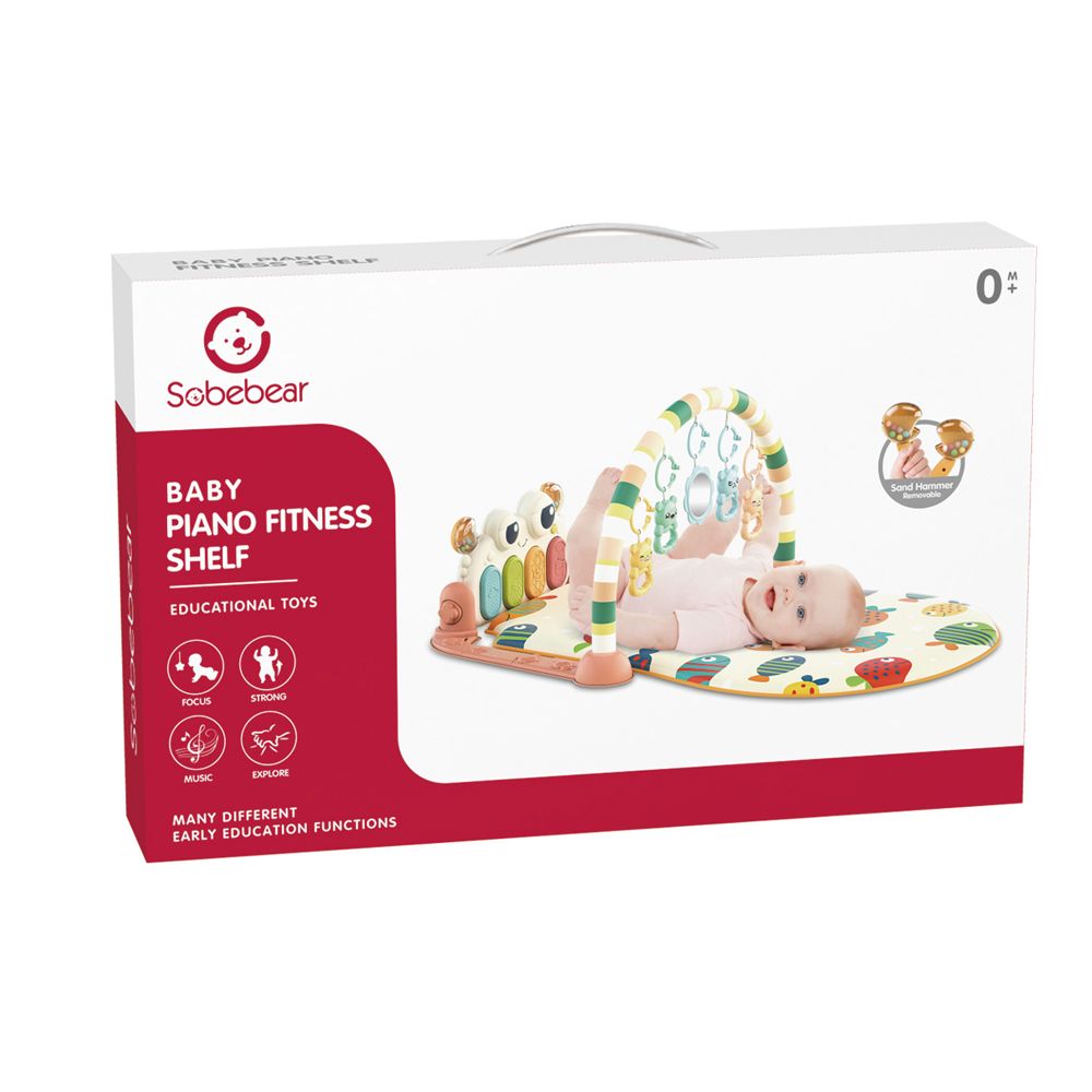 Stem - Baby Piano Fitness Shelf Play Mat - 1Pc - Color May Vary