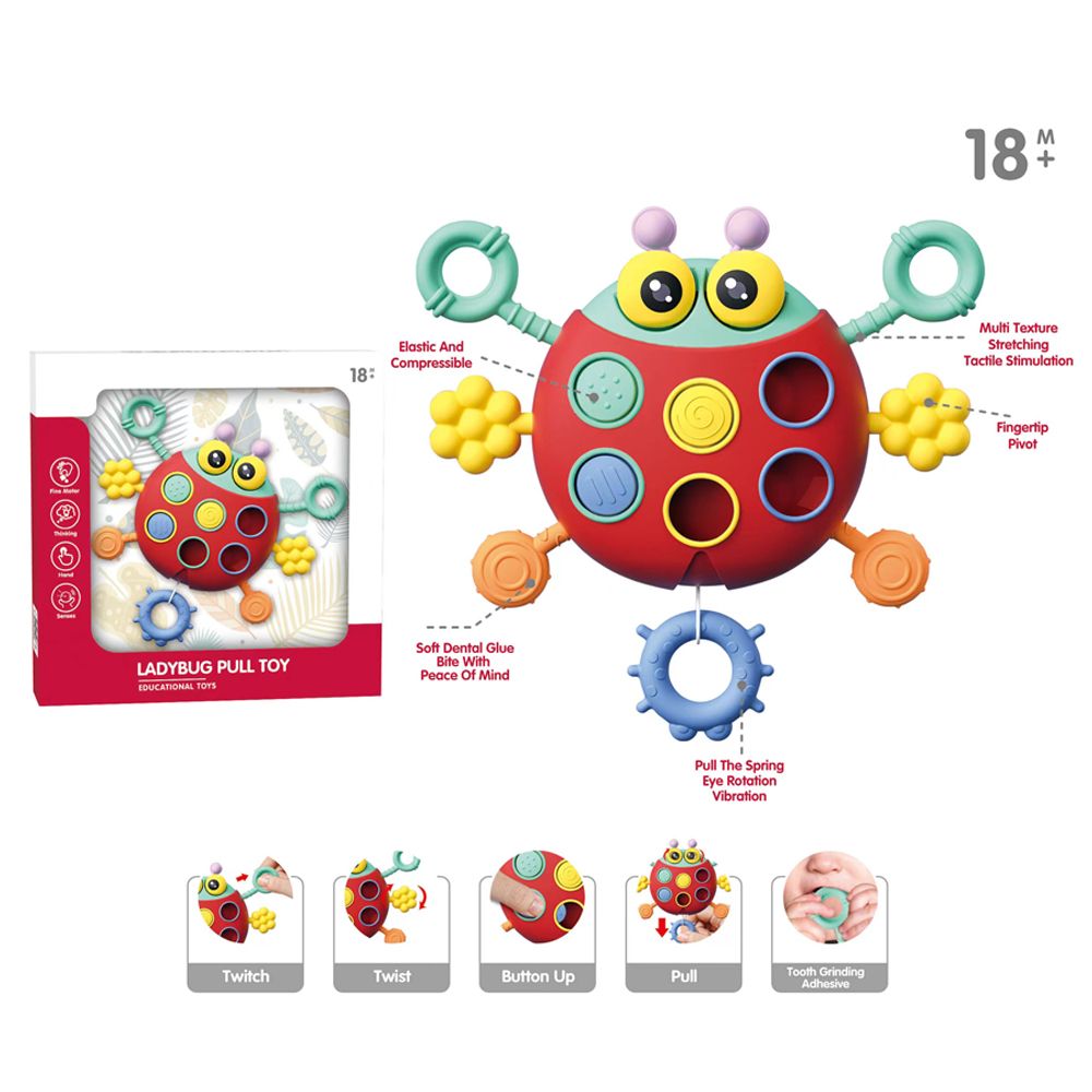 Stem - Ladybug Pull Toy