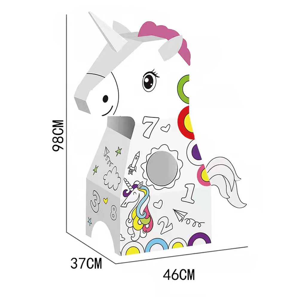 Stem - Coloring Cardboard DIY Creative Graffiti Kit - Unicorn