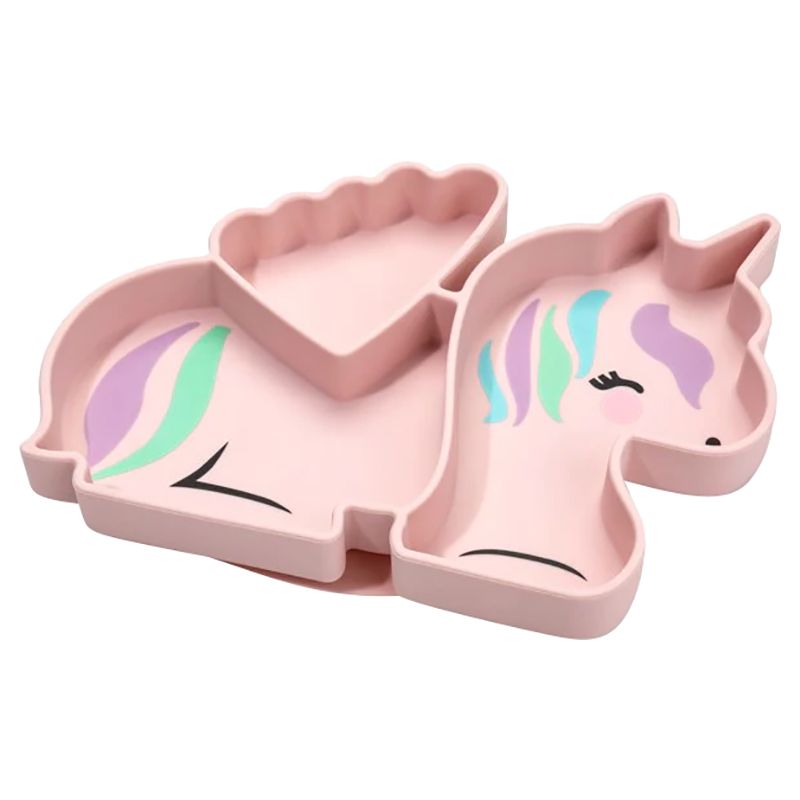 Melii - Silicone Divided Plate - Unicorn 