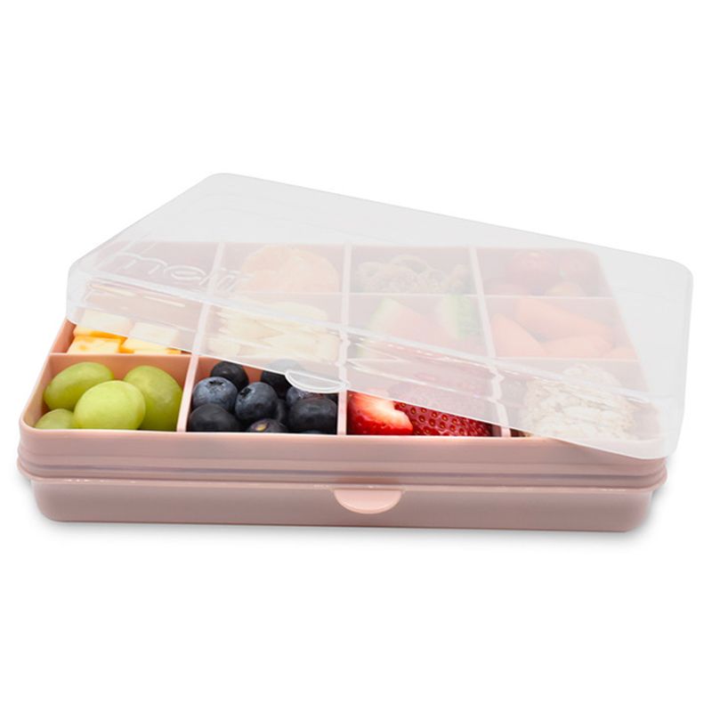 Melii - Snackle Box w/ Removable Divider - 4oz - Pink 