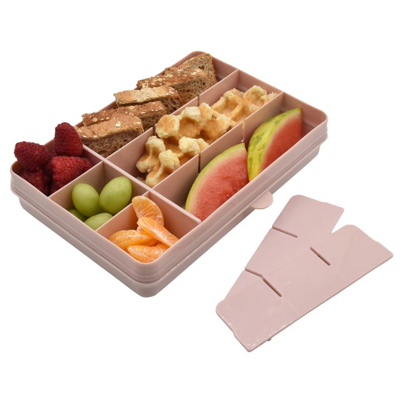 Melii - Snackle Box w/ Removable Divider - 4oz - Pink 