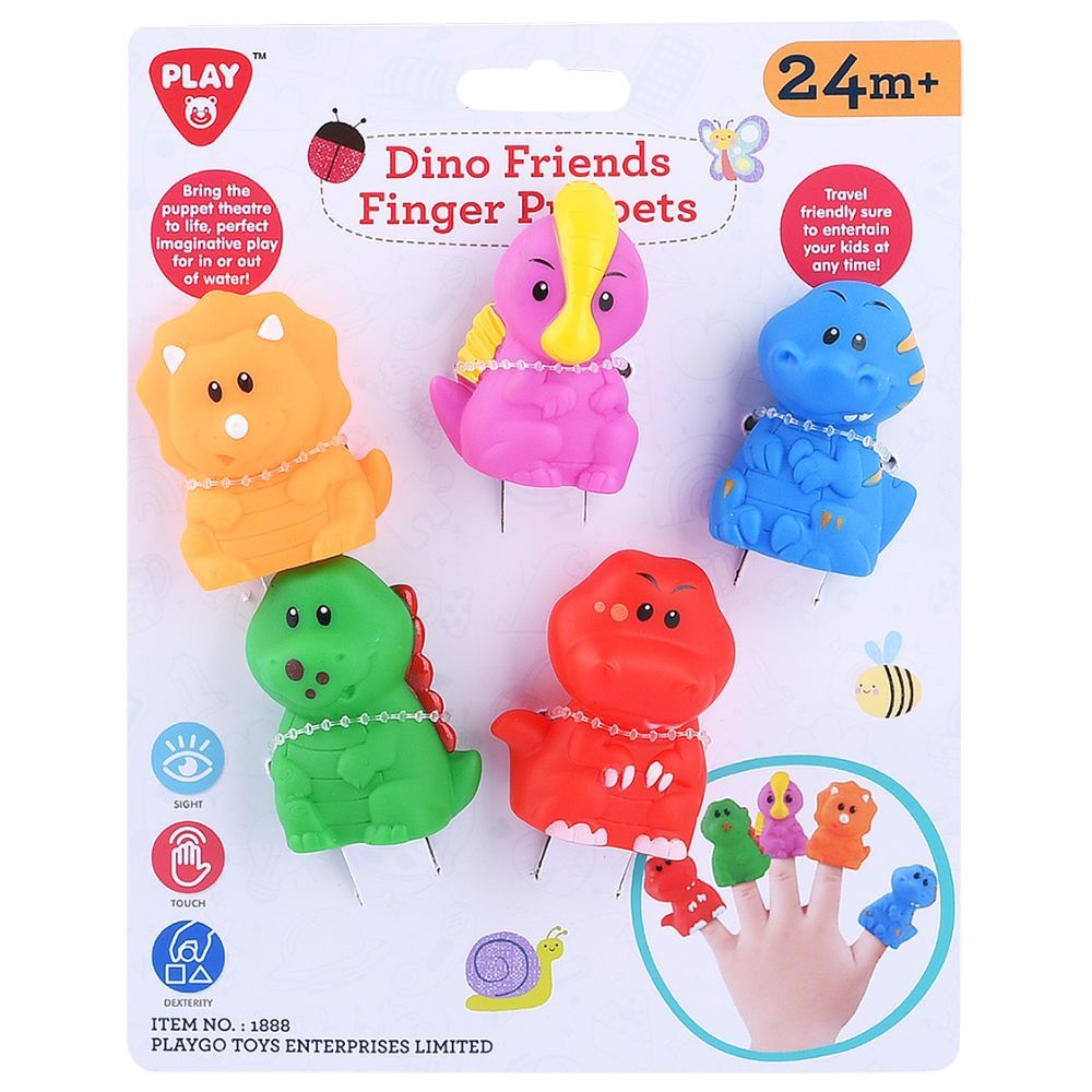 Playgo - Dino Friends Finger Puppets - 5pcs