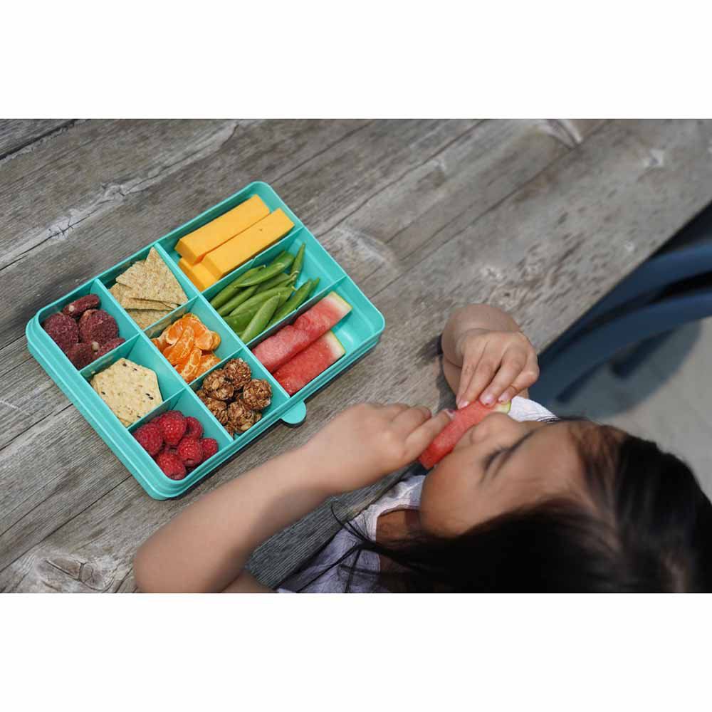 Melii - Snackle Box w/ Removable Divider - 4oz - Turquoise 