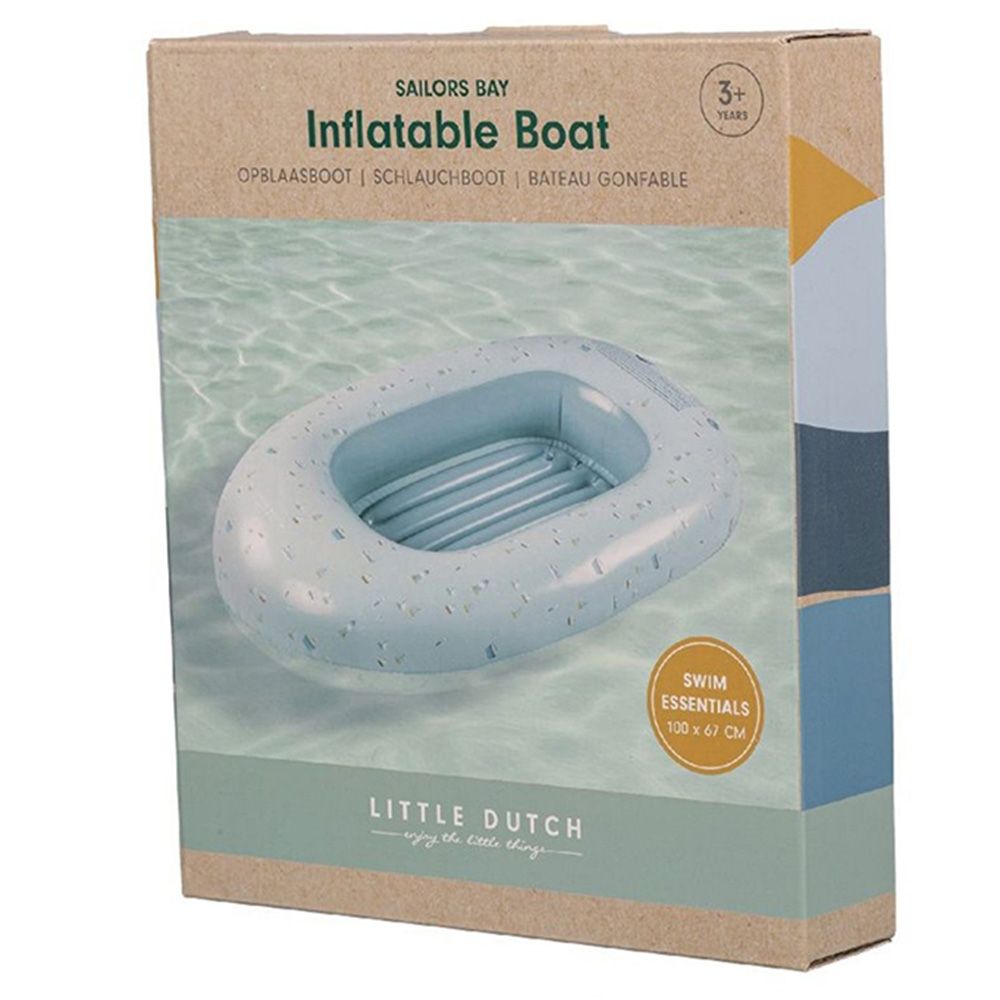 Little Dutch - Inflatable Boat - Sailors Bay – 100 x 67 cm