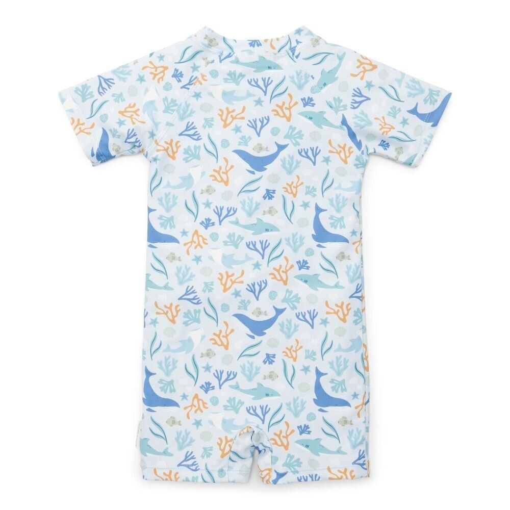 Little Dutch - Swimsuit Short Sleeves - Ocean Dreams - Blue