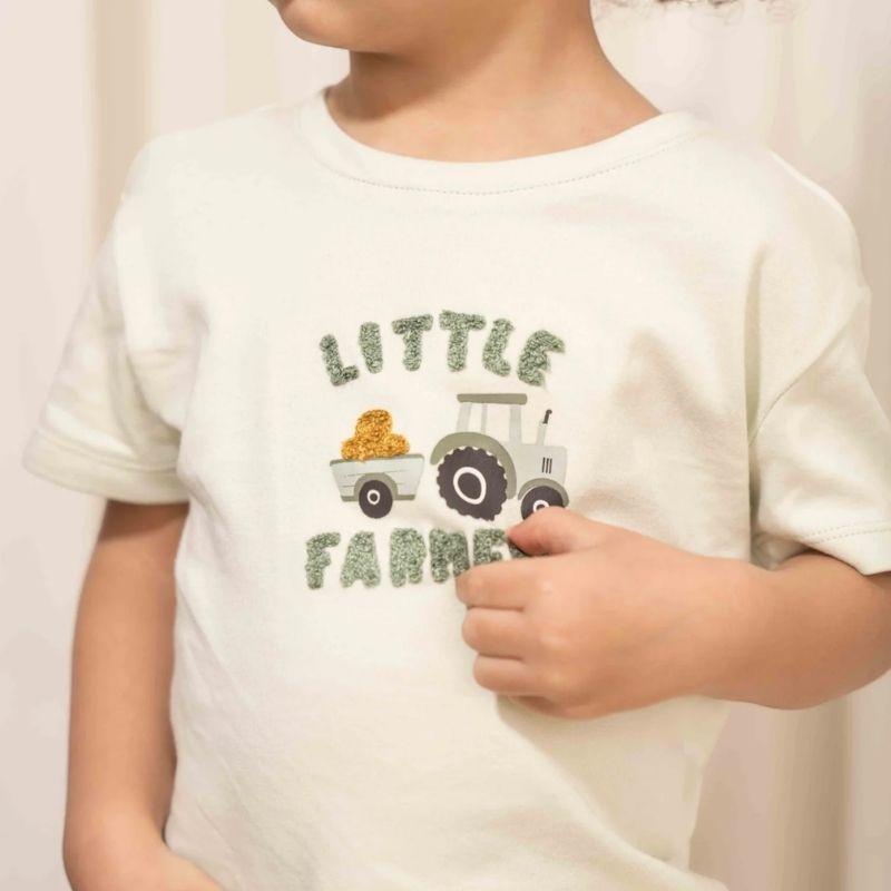 Little Dutch - Boy's Short Sleeve T-Shirt - Farm Green