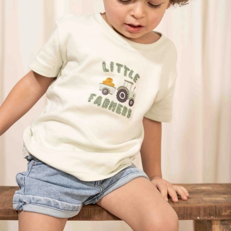 Little Dutch - Boy's Short Sleeve T-Shirt - Farm Green