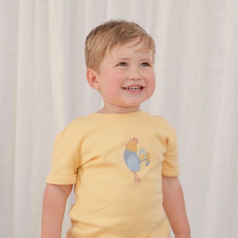 Little Dutch - Boy's Short Sleeve T-Shirt - Sunny Yellow