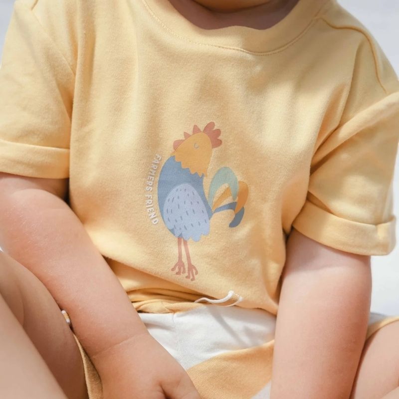 Little Dutch - Boy's Short Sleeve T-Shirt - Sunny Yellow