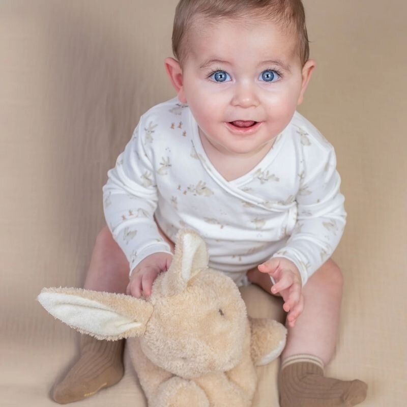 Little Dutch - Long Sleeve Wrap Bodysuit - Baby Bunny