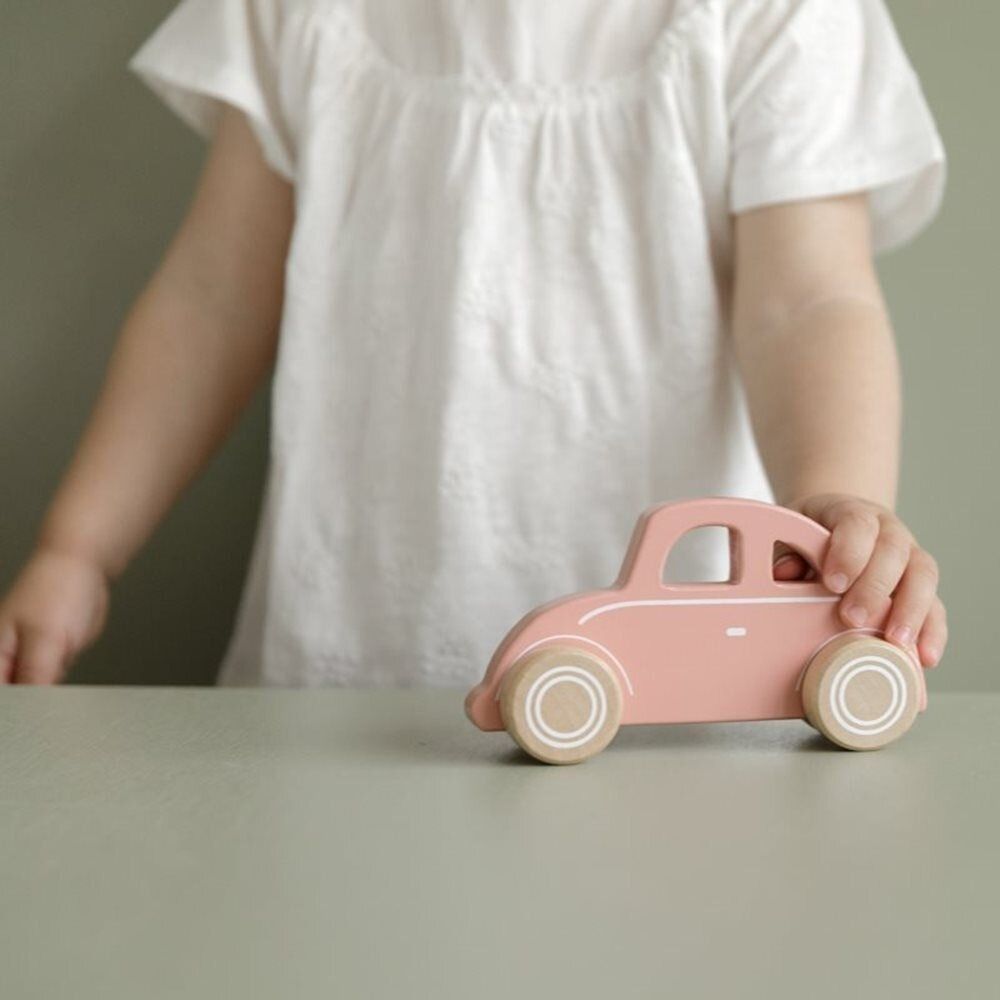 Little Dutch - Wooden Toy Car - Pink