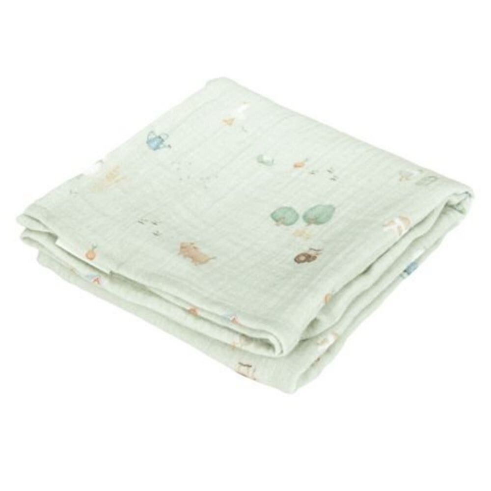 Little Dutch - Swaddles Set Muslin  70x70cm - Little Farm - Olive