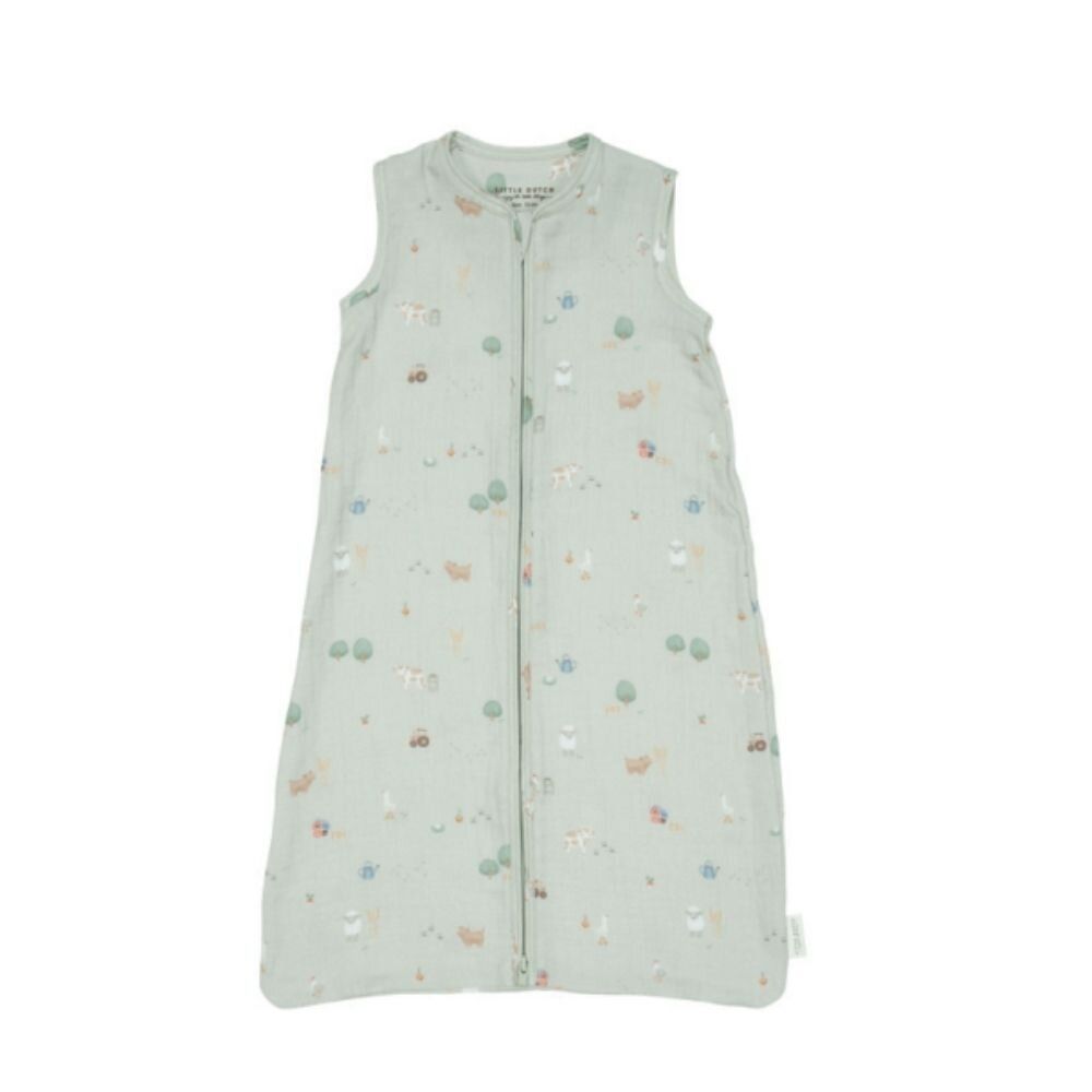 Little Dutch - Summer Sleeping Bag 90cm Muslin - Little Farm