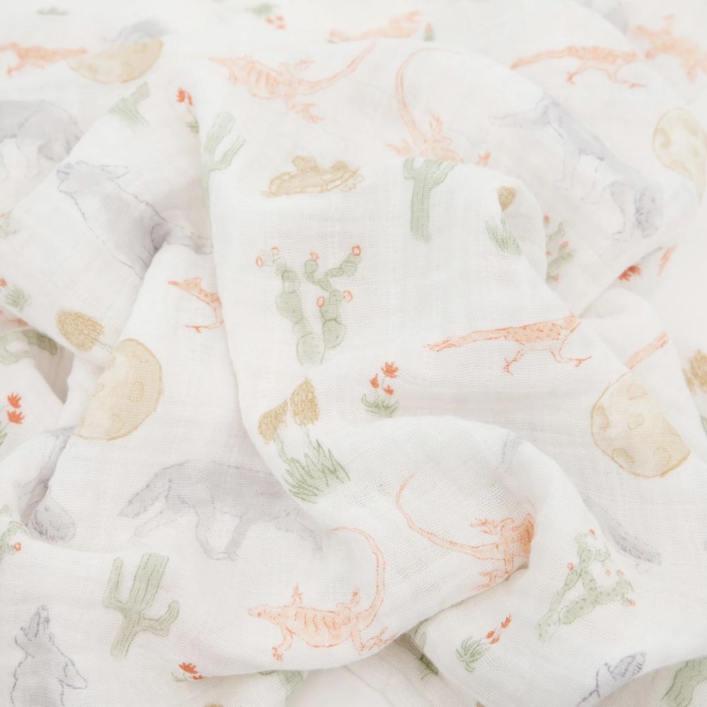 Little Unicorn - Single Cotton Muslin Swaddle - Desert Night