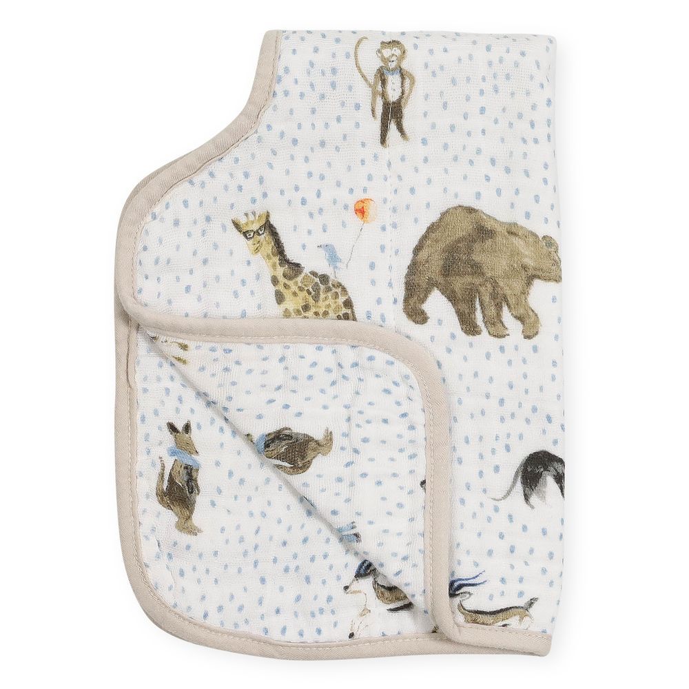 Little Unicorn - Cotton Muslin Burp Cloth - Party Animals