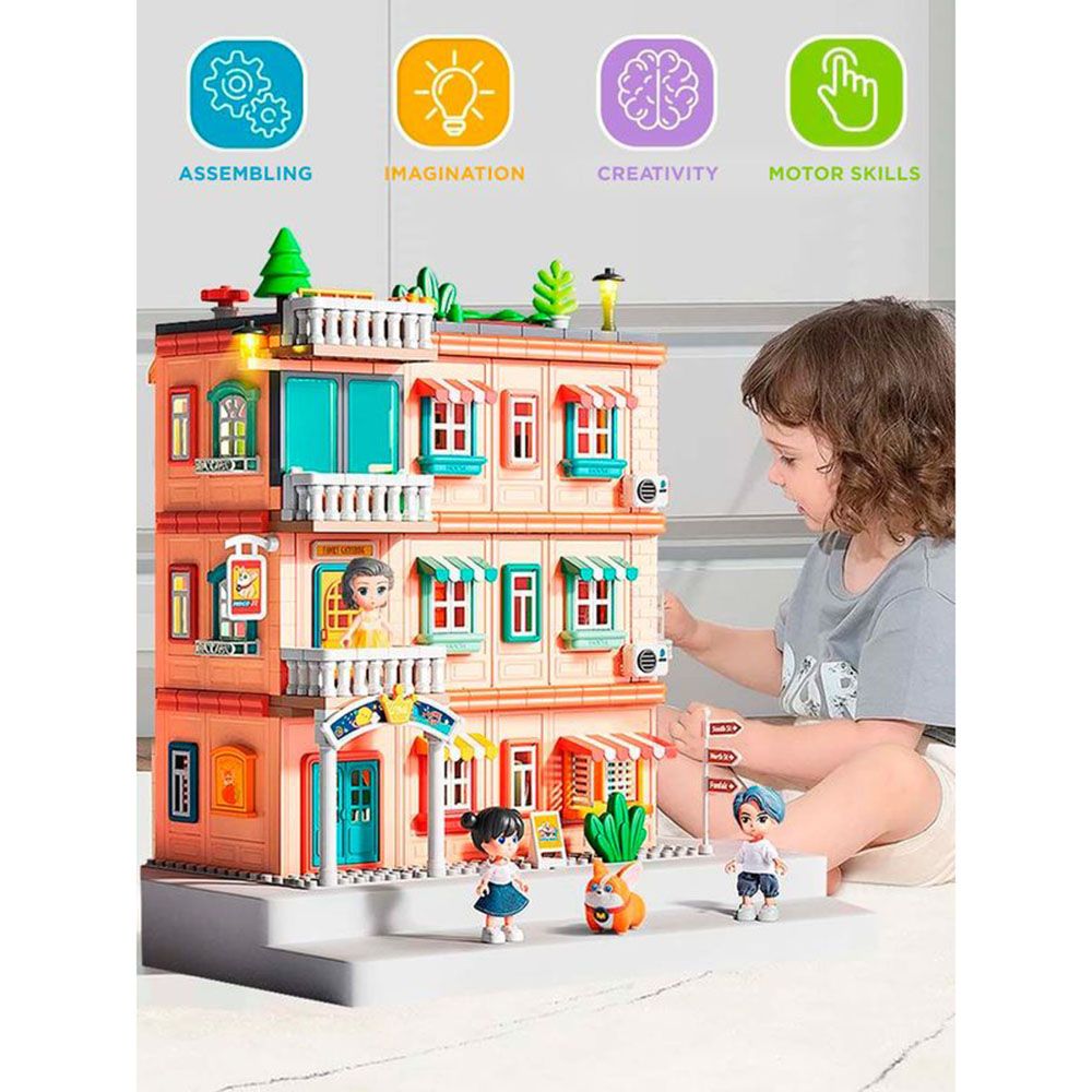 Feelo - City Dream House Building Blocks Set - 382 Pcs