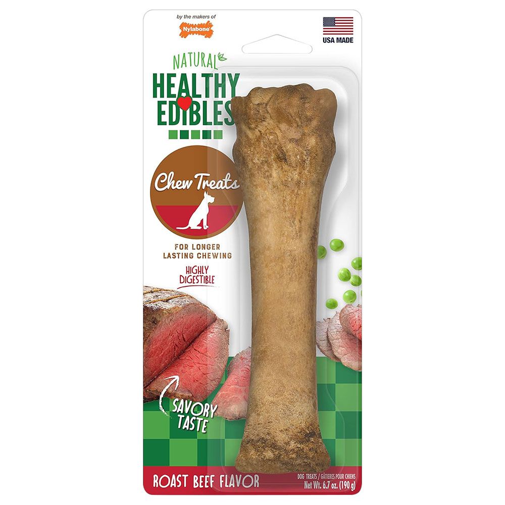 Nylabone - Healthy Edible Chew Treats - Roast Beef