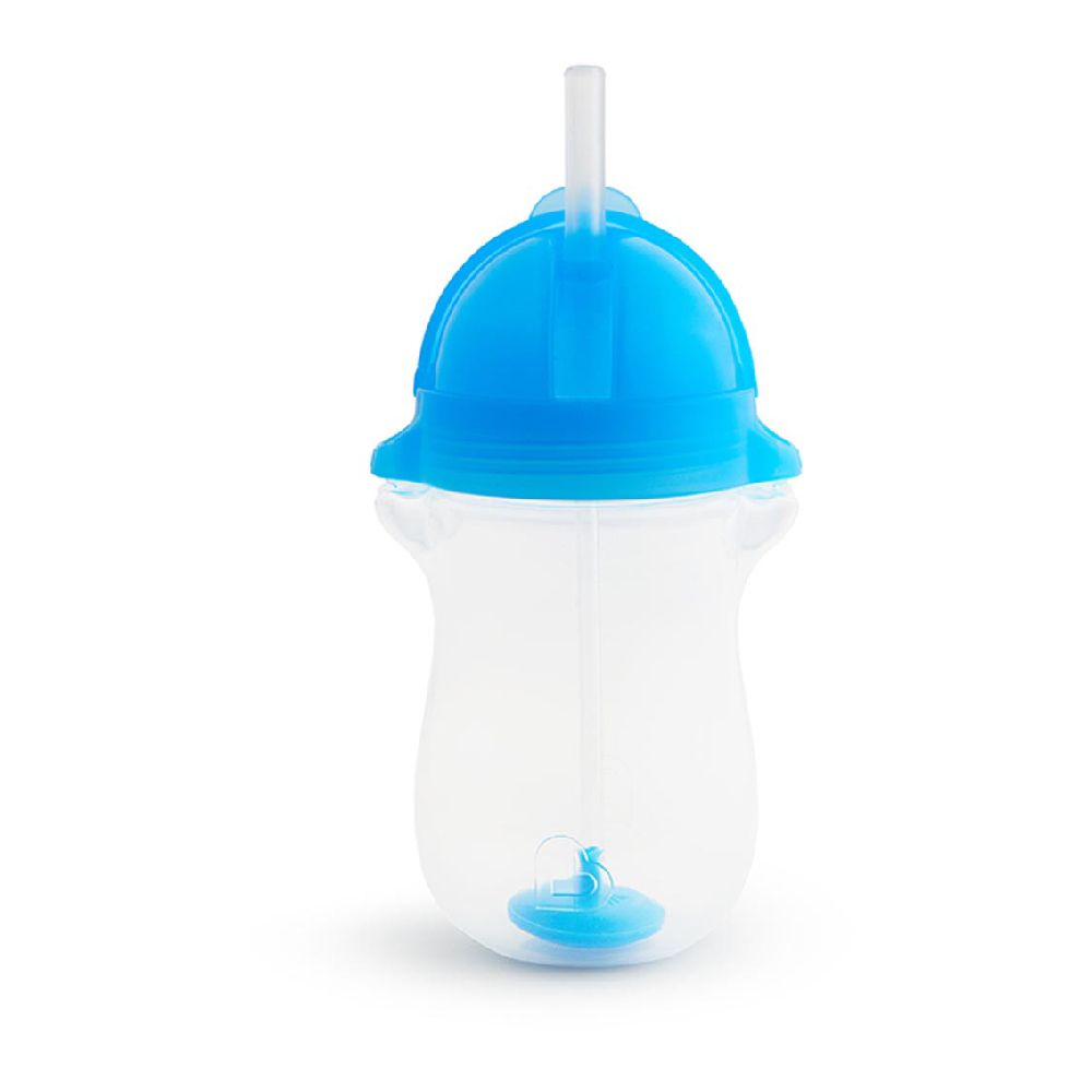 Munchkin - Any Angle Click Lock Weighted Straw Toddler Sippy Cup 12m+ - 296ml - Blue