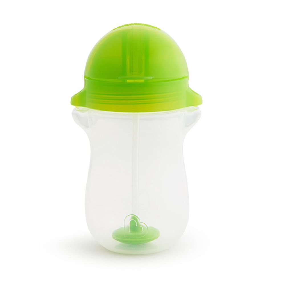 Munchkin - Any Angle Click Lock Weighted Straw Toddler Sippy Cup 12m+ - 296ml - Green