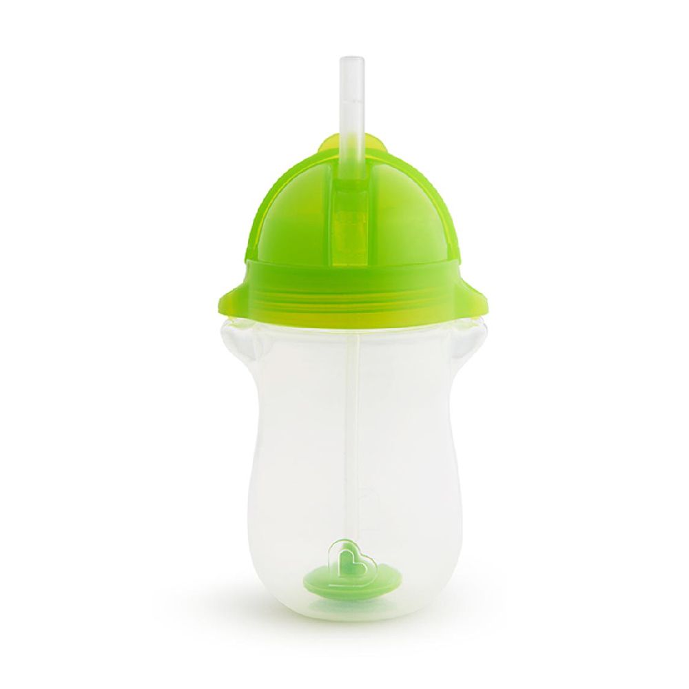 Munchkin - Any Angle Click Lock Weighted Straw Toddler Sippy Cup 12m+ - 296ml - Green