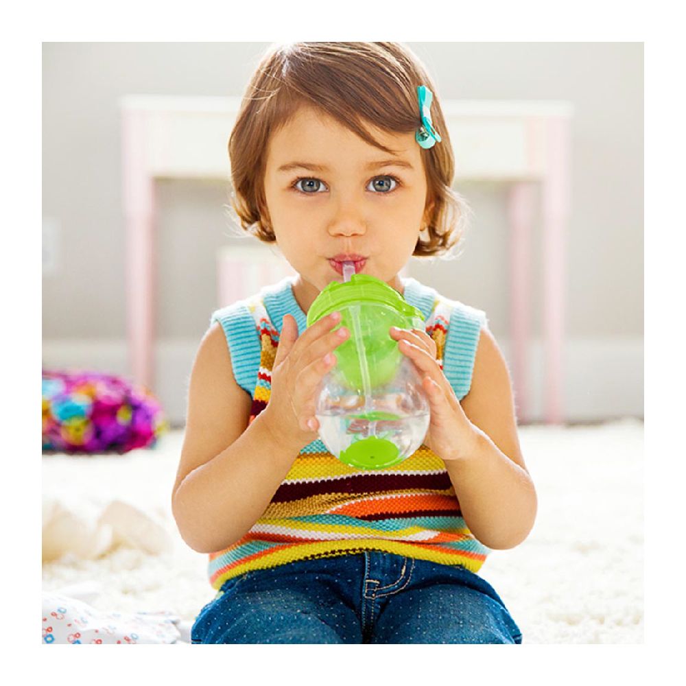 Munchkin - Any Angle Click Lock Weighted Straw Toddler Sippy Cup 12m+ - 296ml - Green