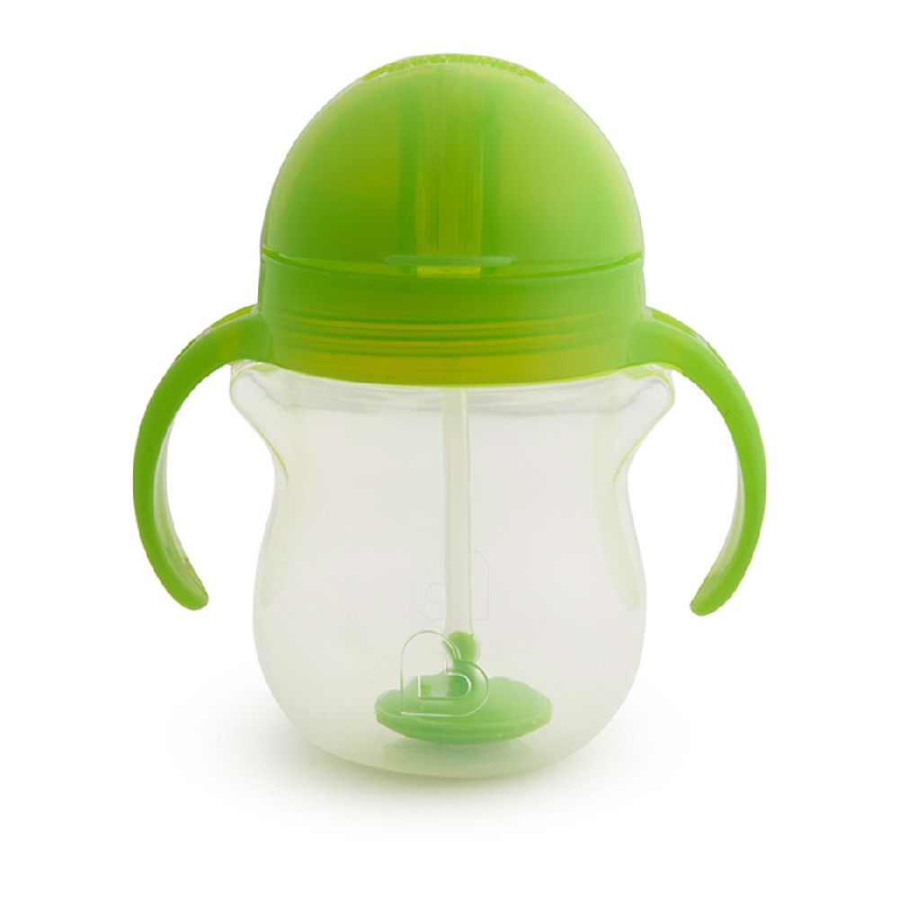 Munchkin - Any Angle Click Lock Weighted Straw Baby Trainer Cup 6m+ - 207ml - Green