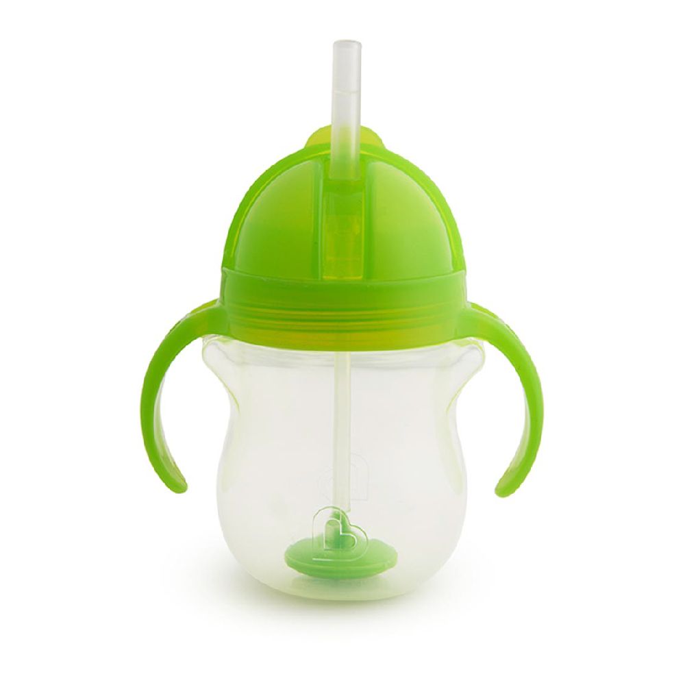 Munchkin - Any Angle Click Lock Weighted Straw Baby Trainer Cup 6m+ - 207ml - Green