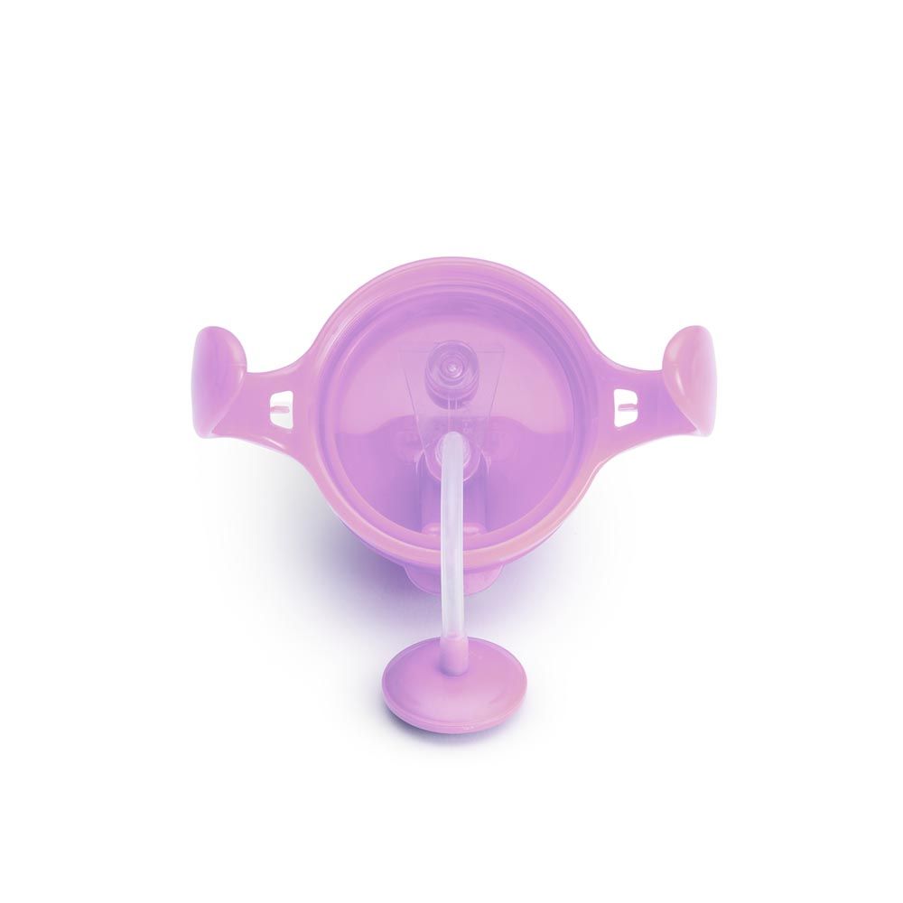 Munchkin - Any Angle Click Lock Weighted Straw Baby Trainer Cup 6m+ - 207ml - Purple