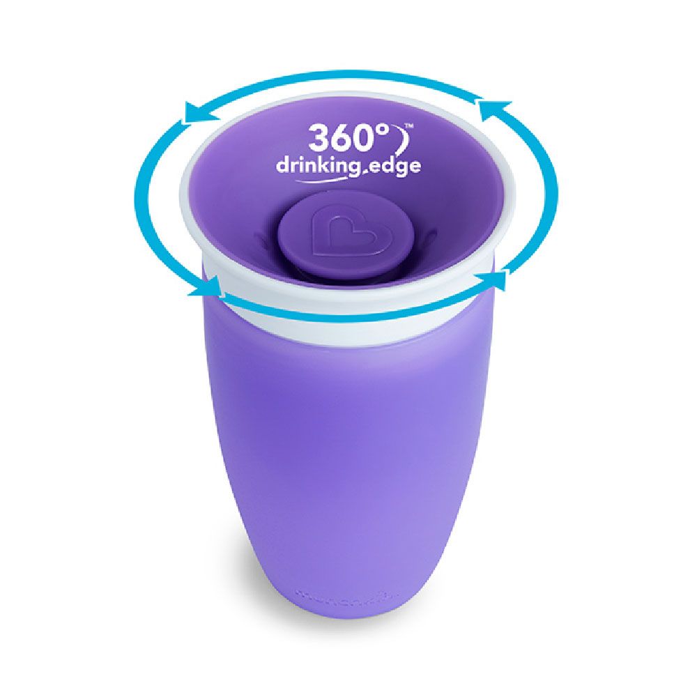 Munchkin - Miracle 360 Degree Baby Sippy Cup 12m+ - 296ml - Purple