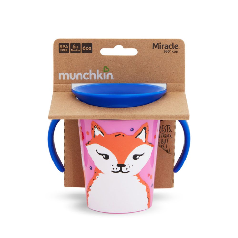 Munchkin - Miracle 360 Degree Degree WildLove Baby Trainer Cup - 6m+ - 177ml - Fox