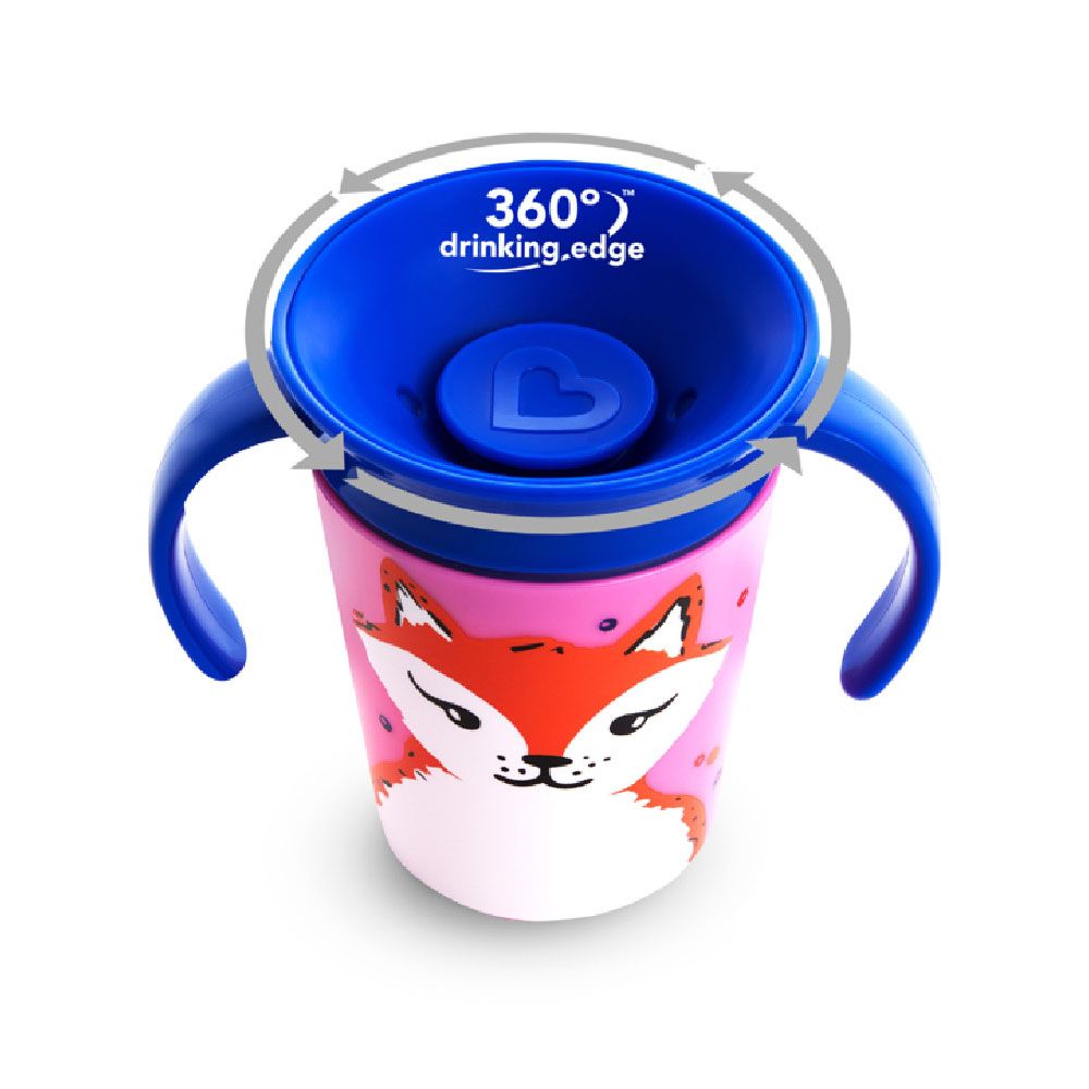 Munchkin - Miracle 360 Degree Degree WildLove Baby Trainer Cup - 6m+ - 177ml - Fox