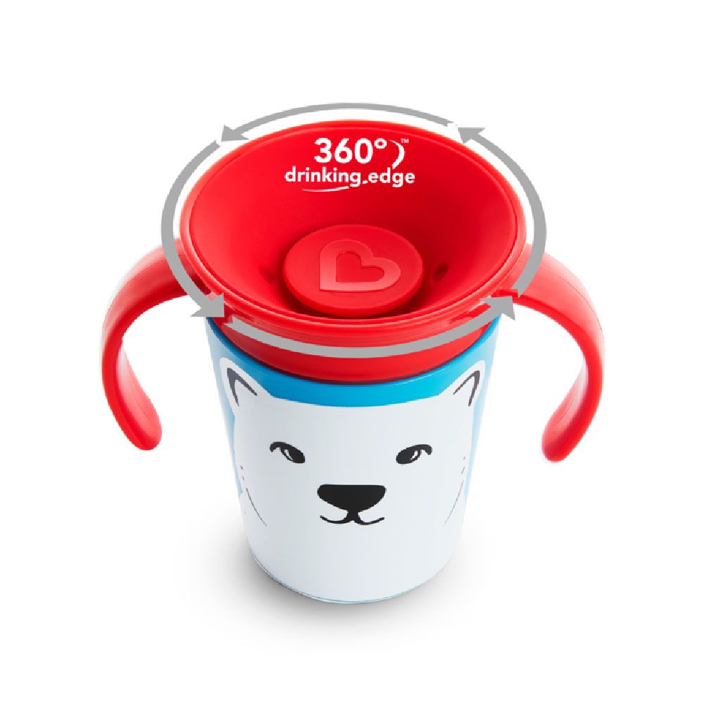 Munchkin - Miracle 360 Degree Degree WildLove Baby Trainer Cup - 6m+ - 177ml - Polar Bear