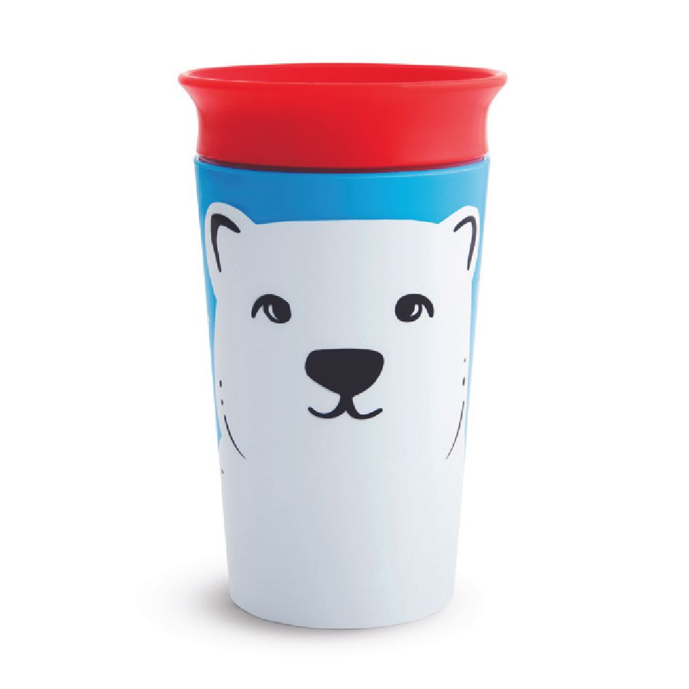 Munchkin - Miracle 360 Degree Degree WildLove Toddler Sippy Cup 12m+ - 266ml - Polar Bear