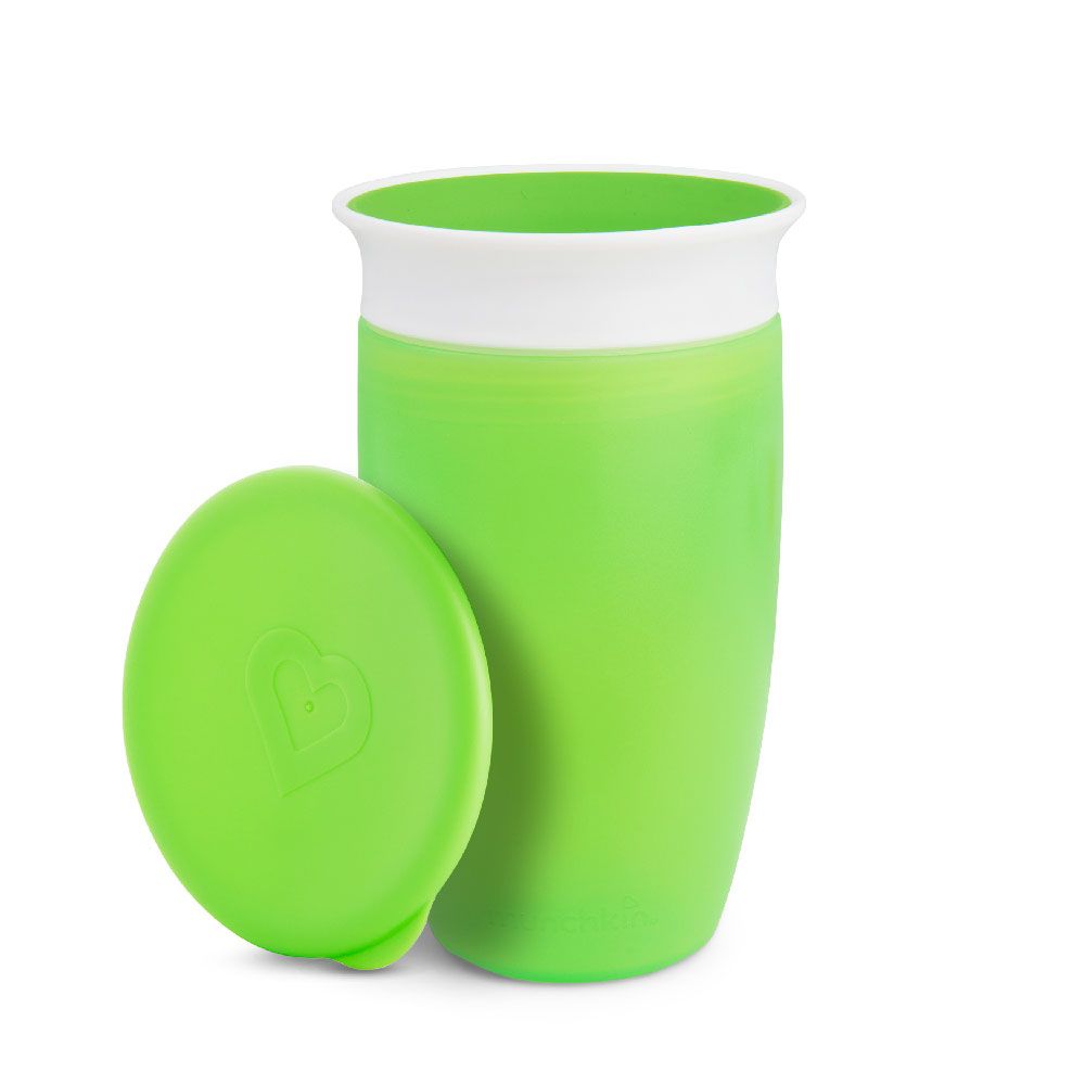 Munchkin - Miracle 360 Degree Baby Sippy Cup 12m+ with Lid - 296 ml - Green