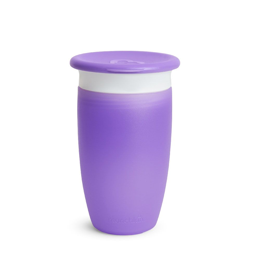 Munchkin - Miracle 360 Degree Baby Sippy Cup 12m+ with Lid - 296 ml - Purple